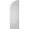 Ekena Millwork Quarter Round Top Right Surface Mount PVC Gable Vent w/ 3-1/2"W x 1"P Standard Frame, 12"W x 36"H GVPQR12X3601SF - alternate 3